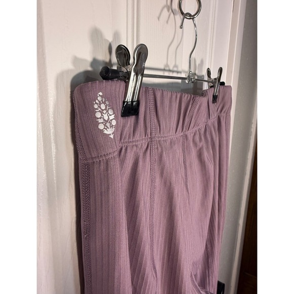 Free People Movement Pants Wide Leg Drawstring Lounge Casual Purple Size S - Picture 3 of 3